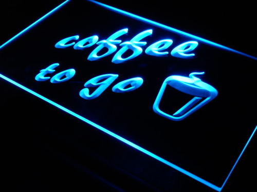 Coffee to Go Shop LED Light Sign